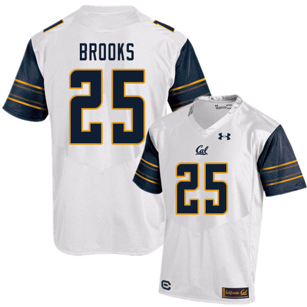 Men #25 DeCarlos Brooks Cal Bears UA College Football Jerseys Sale-White - Click Image to Close
